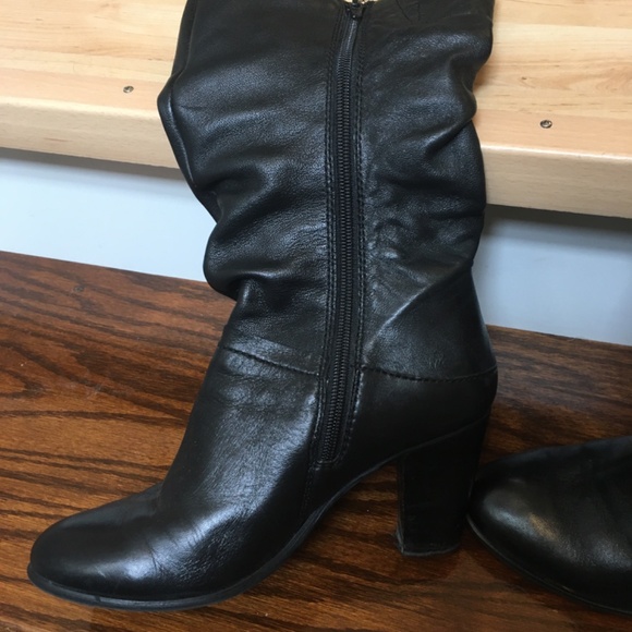 Steve Madden leather black boots - Picture 2 of 15